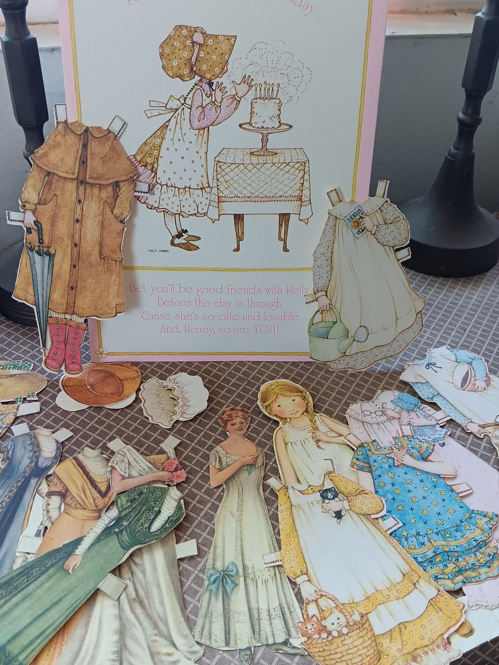 Holly Hobbie Paper Doll & Dresses & Victorian Paper Doll & Dresses, Plus Bonnets